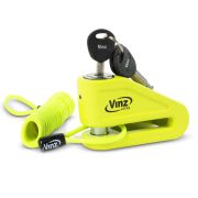 VINZ Baretti Schijfremslot ART4 - Fluor geel (tweede kansje)