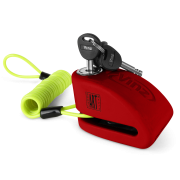 VINZ Pico Schijfremslot ART4 - Rood (Defect Alarm)