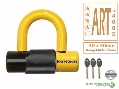 Kryptonite ART4 Schijfremslot - Geel